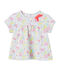 T-shirt bébé fille imprimé wit ECUME/wit MULTICO