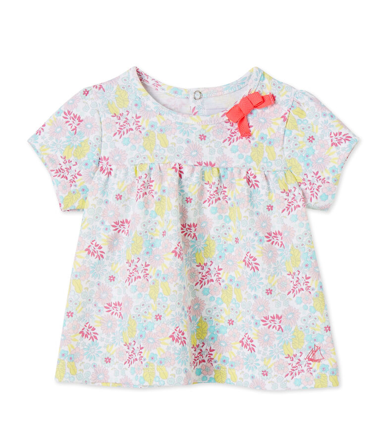 T-shirt b&eacute;b&eacute; fille imprim&eacute; wit/multicouleur