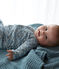 Ensemble trois pièces bébé garçon en côte blanc MARSHMALLOW/blanc MULTICO