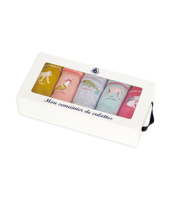 Set van 5 meisjesslips variante 1