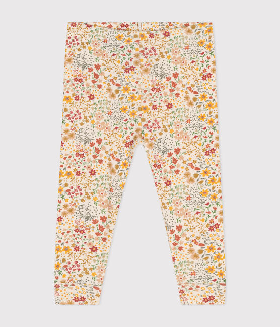 Katoenen legging voor baby's wit AVALANCHE/ MULTICO