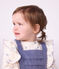 Blouse b&eacute;b&eacute; en coton manches longues imprim&eacute;e fleurs &eacute;cru/multicouleur