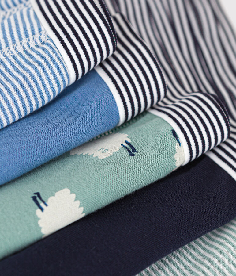 Set met 5 katoenen boxershorts met schaapmotiefje voor kinderen multicouleur