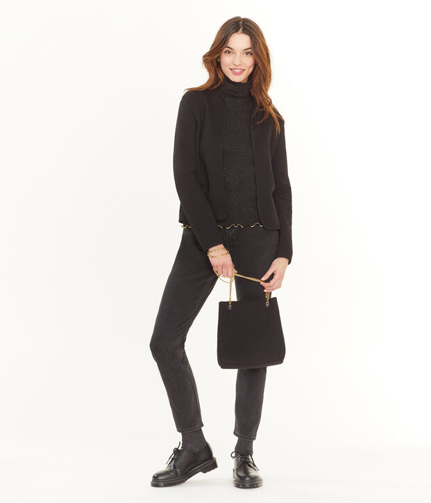 Sac &agrave; main femme noir/jaune
