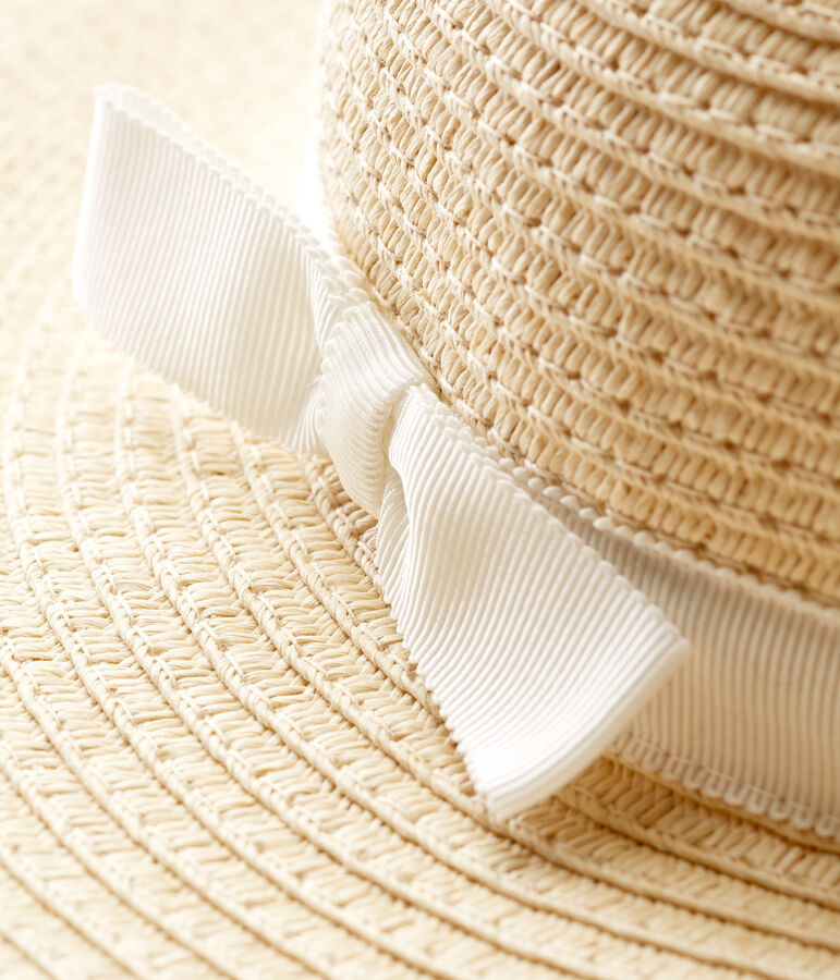 Rieten meisjeshoed roze