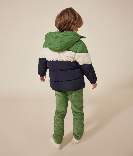 Doudoune enfant garçon bleu SMOKING/blanc MULTICO