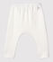 Baby boxershort van biologisch 2x2 ribkatoen wit MARSHMALLOW