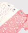 Set van 3 lente-rompertjes met korte mouwen voor babymeisjes variante 1