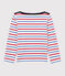 Marinière en coton enfant fille / garçon blanc MARSHMALLOW/rouge BRASIER/bleu PEPS