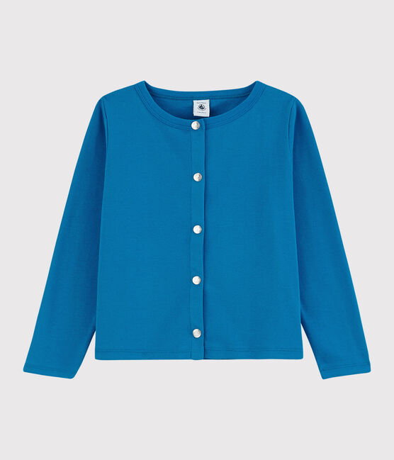 Cardigan in katoen meisjes kinderen blauw MYKONOS