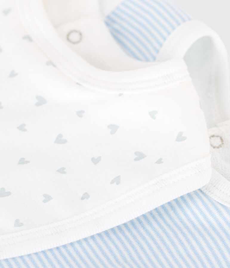 Set met 2 katoenen slabbetjes met print voor baby's multicouleur