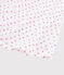 Roze katoenen nachthemd met stippen voor meisjes - dames wit MARSHMALLOW/roze GRETEL