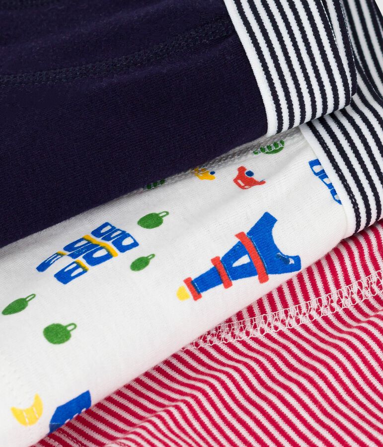 Setje met katoenen boxershorts met print van Parijs voor kinderen multicouleur