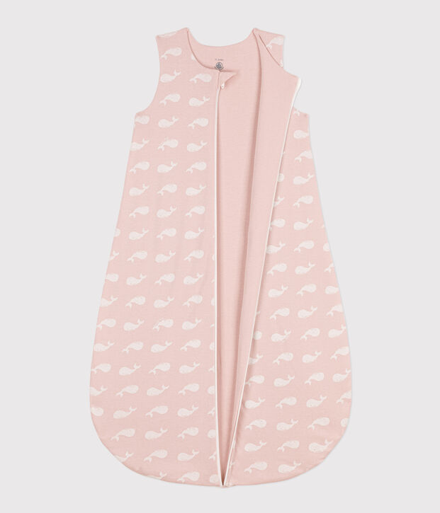 Gigoteuse baleines roses en coton TOG 2 rose/blanc
