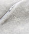 Fluwelen trappelzak babyjongen grijs BELUGA/wit MARSHMALLOW