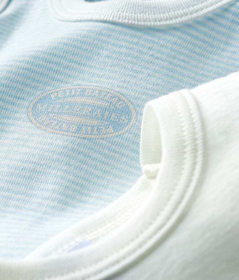 Set van 2 mouwloze rompertjes babyjongen multicouleur