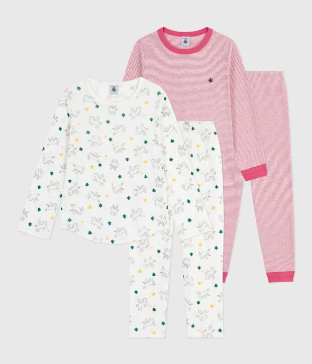 Lot de pyjamas enfant en coton imprim&eacute; multicouleur
