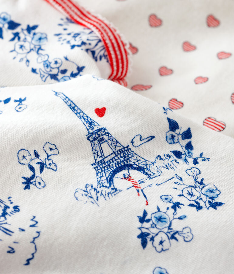 Duo de combicourts b&eacute;b&eacute; fille en c&ocirc;te multicouleur