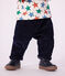 Pantalon b&eacute;b&eacute; en velours uni bleu marine