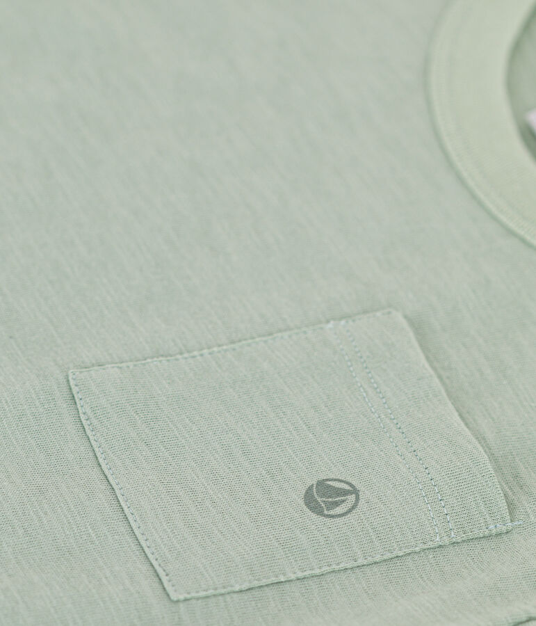 T-shirt van gevlamde jersey voor jongens groen