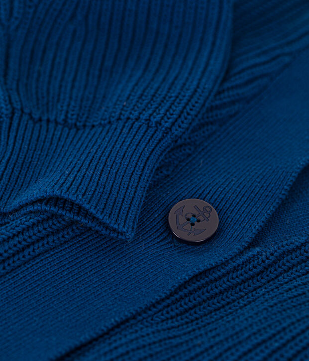 Gilet en c&ocirc;te anglaise en coton Femme bleu