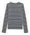 Iconisch T-shirt lange mouwen vrouwen blauw SMOKING/grijs BELUGA