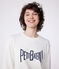 Sweatshirt femme en coton imprimé blanc MARSHMALLOW