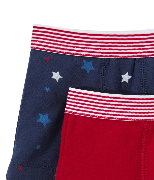 Set van 2 jongensboxershorts wit
