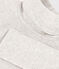 Tijdloos T-shirt met V-hals voor dames in biokatoen grijs BELUGA CHINE