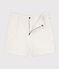 Short enfant en coton motifs c&oelig;urs blanc MARSHMALLOW
