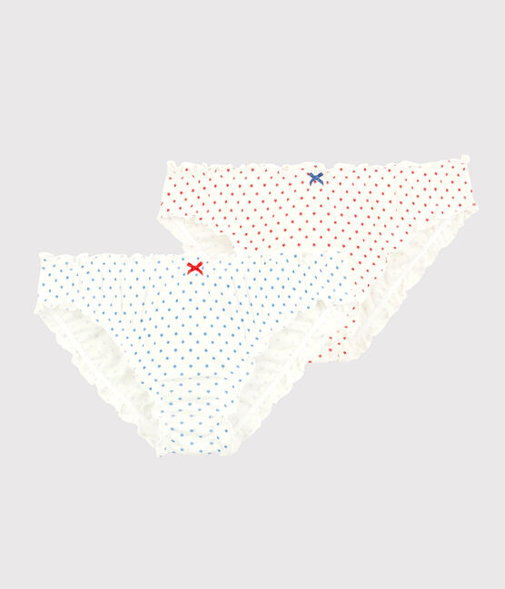 Lot 2 culottes froufrou en coton BIO Femme variante 1