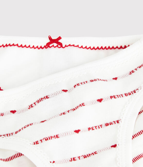 Set van 2 Petit Bateau Je t'aime petite fille broekjes variante 1