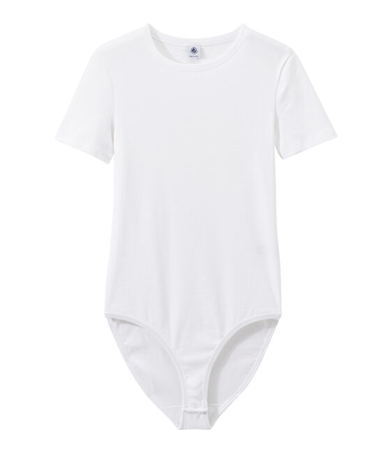 Katoenen damesbody BODYCONIQUE wit ECUME