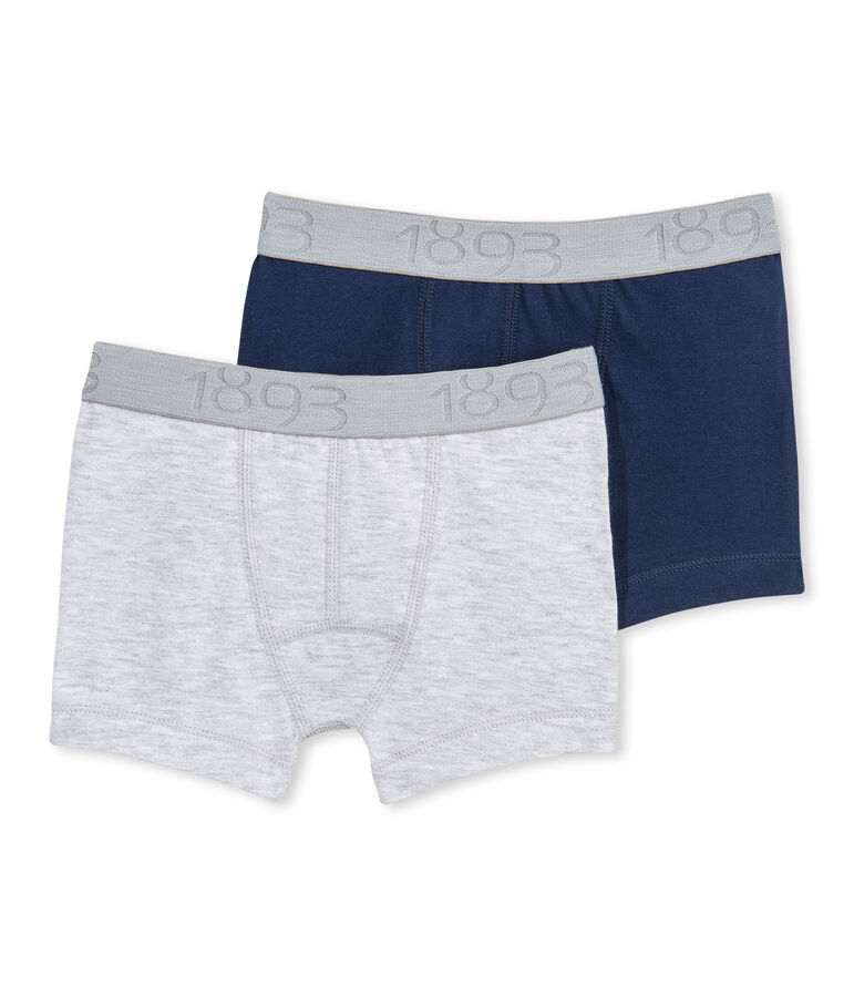 Pack van twee jongensboxershorts in stretchjersey - Vorige collectie set .