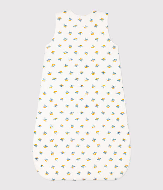 Katoenen trappelzakje met bloemenprint TOG 2 wit MARSHMALLOW/wit MULTICO