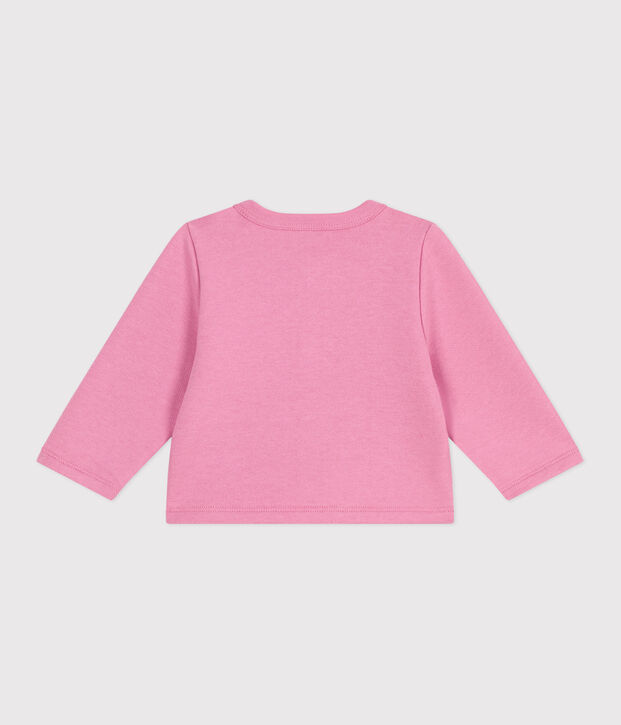Effen katoenen babyvestje roze