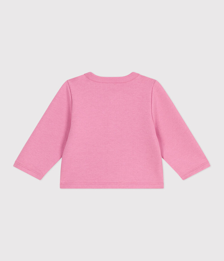 Effen katoenen babyvestje roze