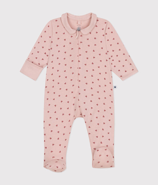 Pyjama imprimé en coton bébé rose SALINE/ ROSEWOOD