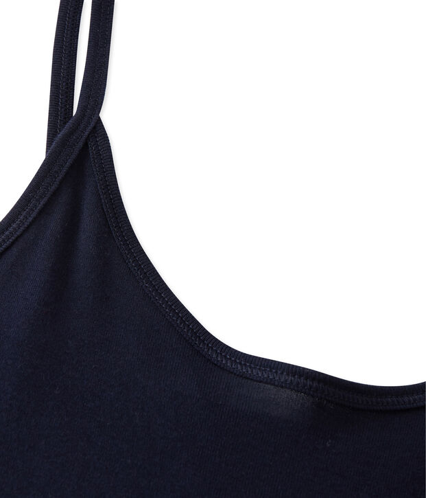 Chemise &agrave; bretelles femme en coton l&eacute;ger blauw