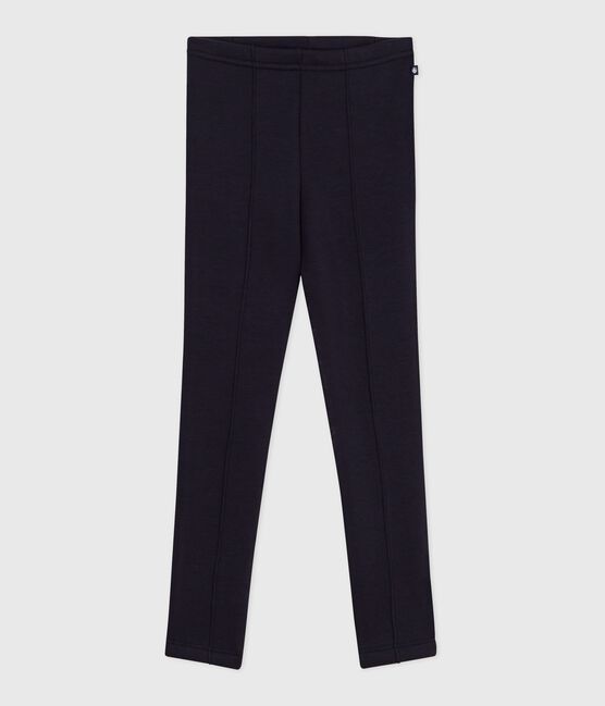 Fleece leggingbroek voor kinderen blauw SMOKING