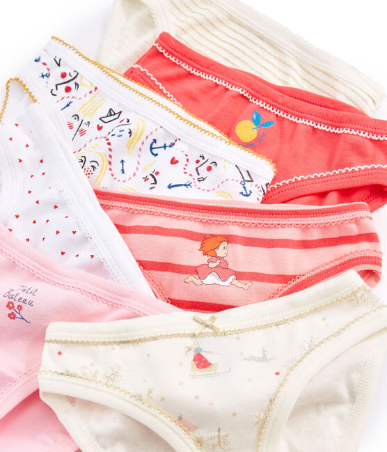 Geschenkzakje Met 7 Slipjes Voor Meisjes Variante 1 Petit Bateau