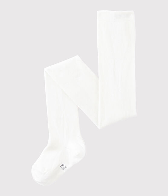 Collant enfant fille blanc MARSHMALLOW