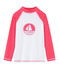 Tee shirt anti-UV UPF 50+ enfant fille et garçon blanc MARSHMALLOW/rose CUPCAKE