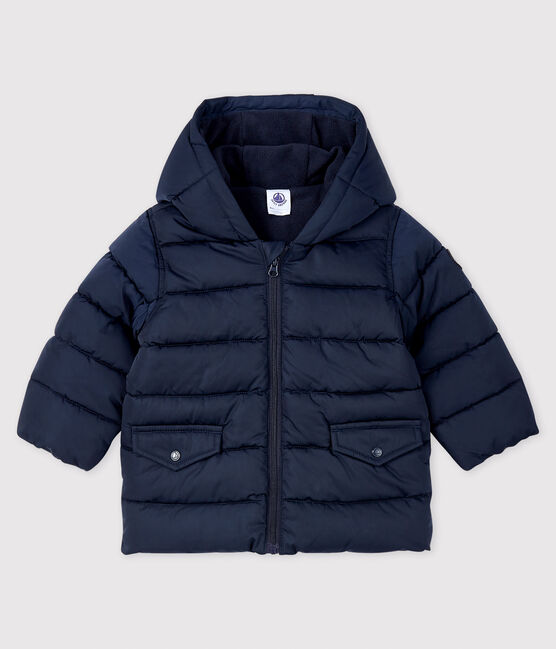 Gecapitonneerde donsjas baby jongen blauw SMOKING