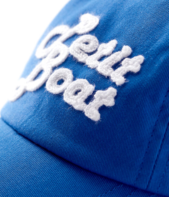 Babypetje met borduursel. blauw DELFT