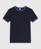 Dames-T-shirt van effen katoen met korte mouwen SMOKING