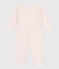 Pyjama bébé en coton sans pieds fleuri MARSHMALLOW/ PANTY