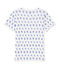 T-shirt garçon imprimé blanc ECUME/bleu SOURCE