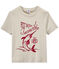 Jongens-T-shirt met motief wit Feta