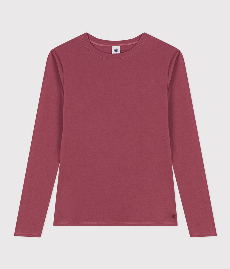 Tee-shirt L'ICONIQUE col rond en coton Femme marron